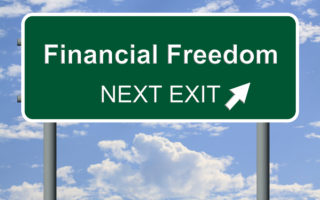 make money online - Financial Freedom Road Sign