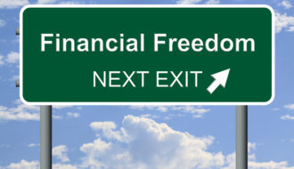 make money online - Financial Freedom Road Sign